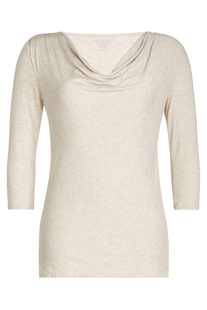 Majestic Majestic Jersey Cowl Neck Top