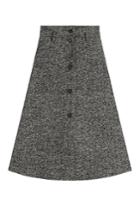 Philosophy Di Lorenzo Serafini Philosophy Di Lorenzo Serafini Wool Herringbone A-line Skirt - Grey