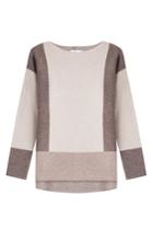 Vince Vince Intarsia Knit Colorblock Pullover - Brown