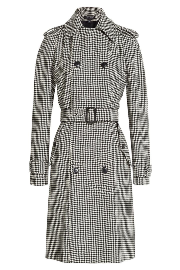 Ralph Lauren Black Label Ralph Lauren Black Label Printed Wool Trench Coat - Multicolor