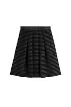 Burberry London Burberry London Pleated Silk Skirt - Black
