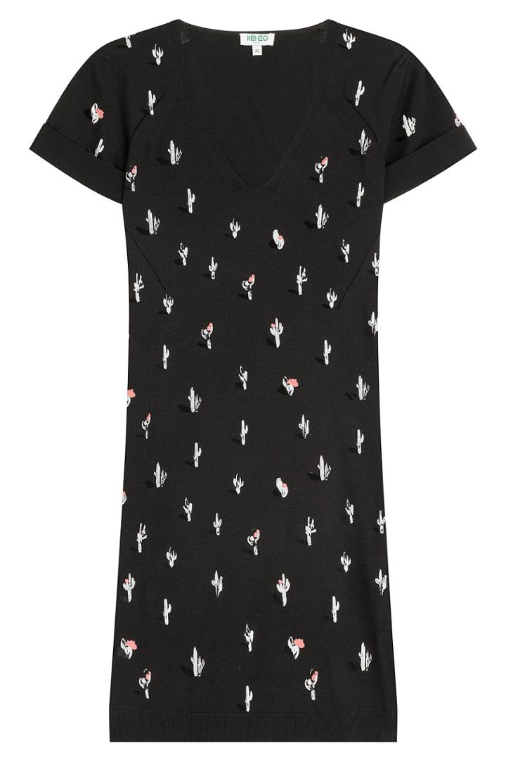 Kenzo Kenzo Printed Dress - Black