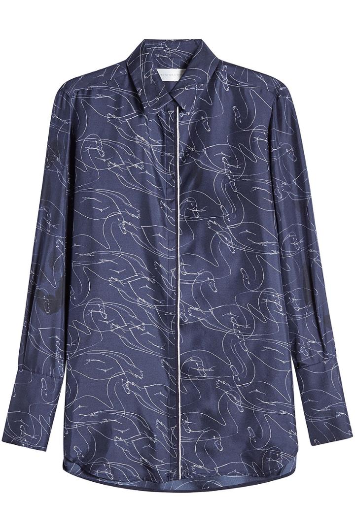 Victoria Victoria Beckham Victoria Victoria Beckham Printed Silk Blouse