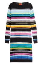 Missoni Missoni Stripped Knit Cotton-blend Dress - Multicolor