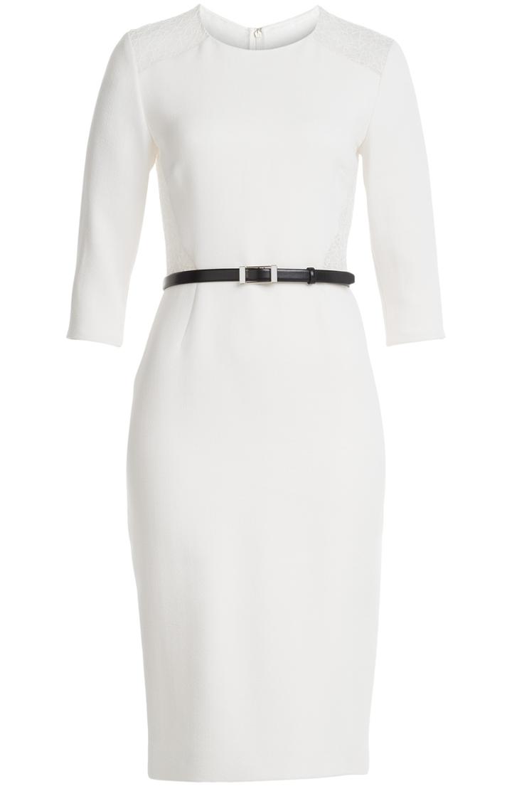 Jason Wu Tailored Dress With Lace Inserts