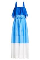 Diane Von Furstenberg Diane Von Furstenberg Tiered Cotton Dress With Silk