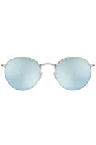 Ray-ban Ray-ban Rb3447 Round Metal Flash Sunglasses - Blue