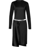Paco Rabanne Satin Dress With Metallic Belt