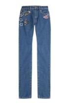 Marc Jacobs Marc Jacobs Straight Leg Jeans With Patches And Embellishment - Blue