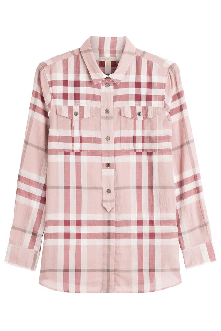 Burberry Brit Burberry Brit Printed Cotton Shirt - Rose