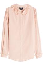 A.p.c. A.p.c. Josephine Striped Cotton-silk Blouse