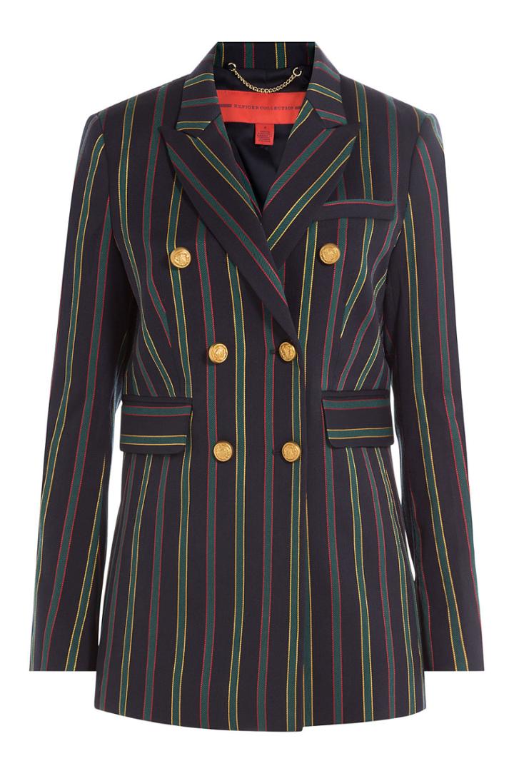 Hilfiger Collection Hilfiger Collection Striped Blazer With Wool - Blue