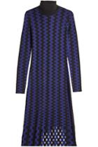 Diane Von Furstenberg Diane Von Furstenberg Printed Wool Turtleneck Dress With Cut-out Detail