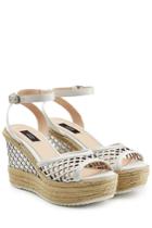 Steffen Schraut Steffen Schraut Leather Wedges With Cut-out Detail - White
