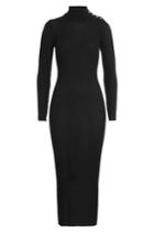 Balmain Balmain Wool Dress With Embossed Buttons