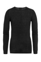 Rick Owens Men Rick Owens Men Long Sleeved Cotton Top With Cashmere