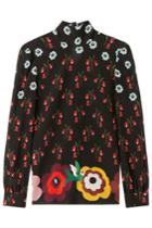 Red Valentino Red Valentino Silk Floral Print Blouse - Multicolor