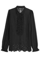 The Kooples The Kooples Blouse With Broderie Anglaise