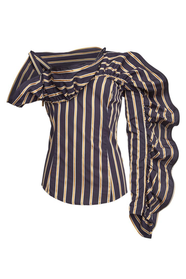 Silvia Tcherassi Silvia Tcherassi Michelina Asymmetric Cotton Blouse