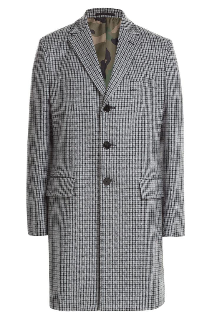Valentino Valentino Printed Wool Coat
