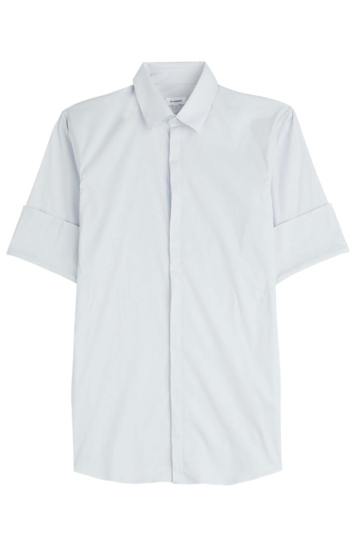 Jil Sander Jil Sander Edda Cotton Blend Shirt - Blue