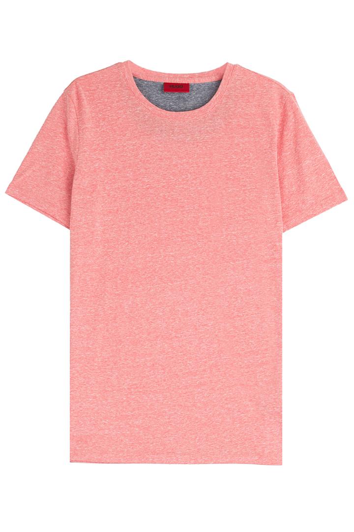 Hugo Hugo Two-tone Cotton T-shirt - Red