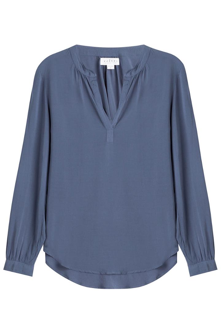 Velvet Velvet Tunic Blouse - Teal