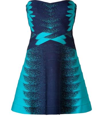 Herv? L?ger Allaire Strapless Dress