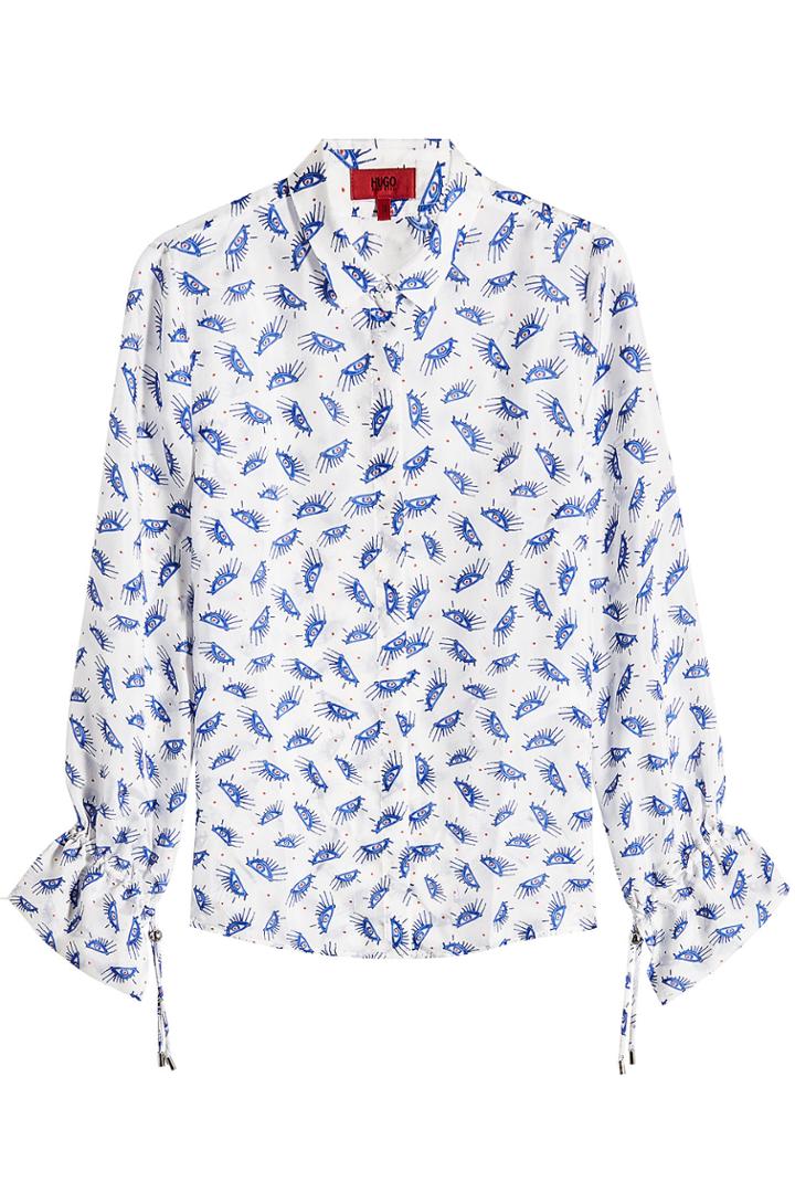 Hugo Hugo Efesi Printed Silk Shirt