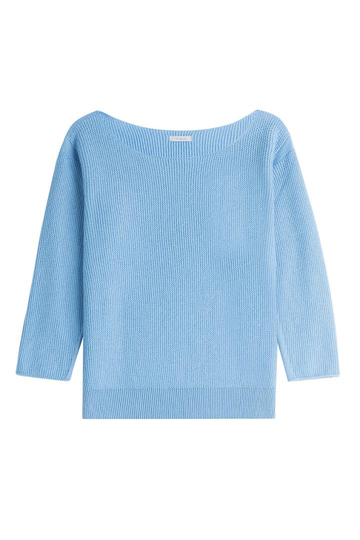 Malo Malo Cashmere Waffle Knit Pullover - Blue