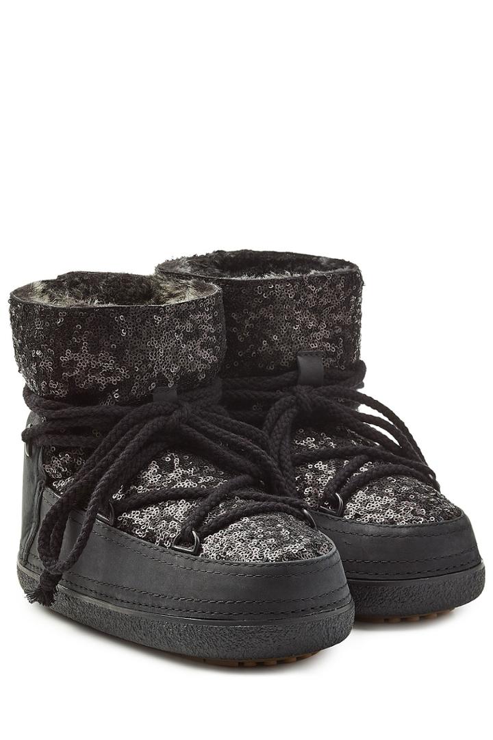 Inuikii Inuikii Sequin Ikkii Classic Low Boots - Black