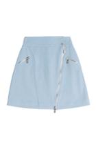 Karl Lagerfeld Karl Lagerfeld Cotton Skirt With Zipper - Blue