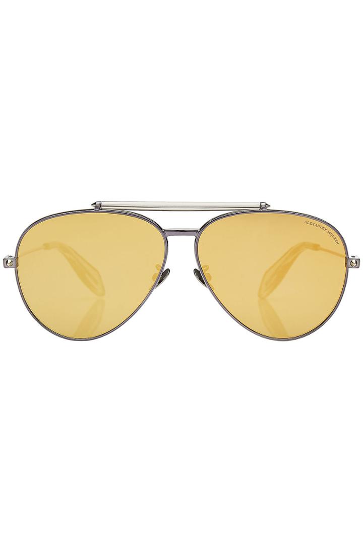 Alexander Mcqueen Alexander Mcqueen Aviator Sunglasses