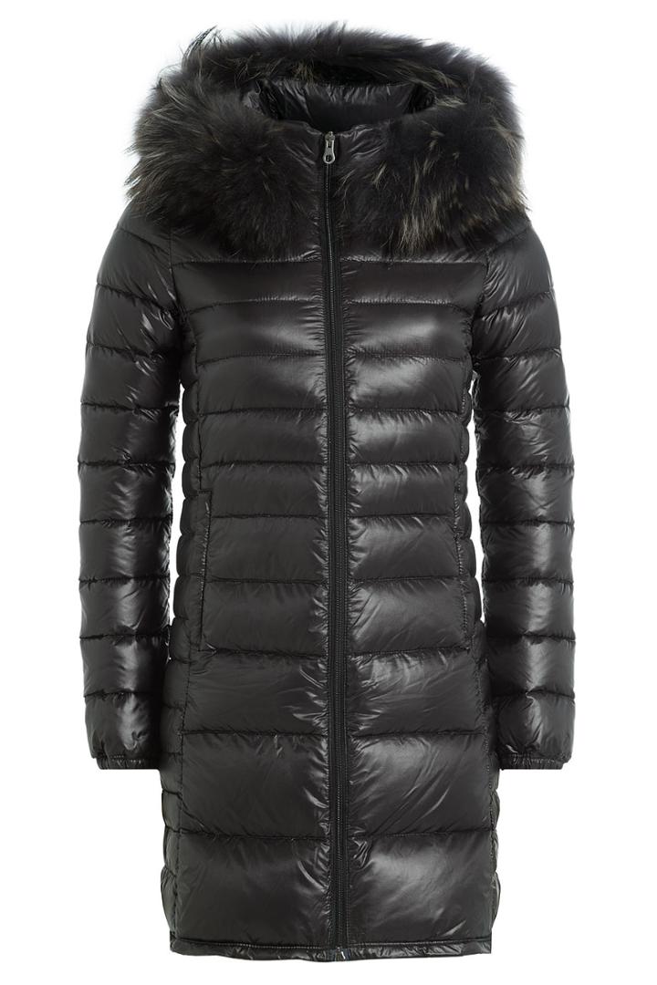 Duvetica Duvetica Quilted Down Jacket With Fur Trim