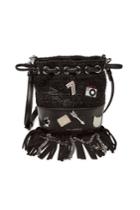 Karl Lagerfeld Karl Lagerfeld K/klassik Pins Mini Drawstring Bag With Leather
