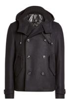 Dolce & Gabbana Dolce & Gabbana Virgin Wool Jacket With Hood - Black