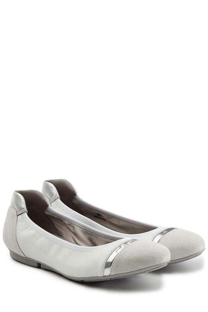 Hogan Hogan Leather Ballerinas - White