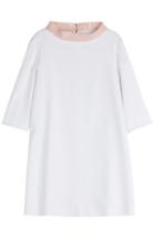 Courreges Mini Dress With Textured Collar