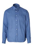 Vilebrequin Vilebrequin Linen Shirt In Denim - Blue