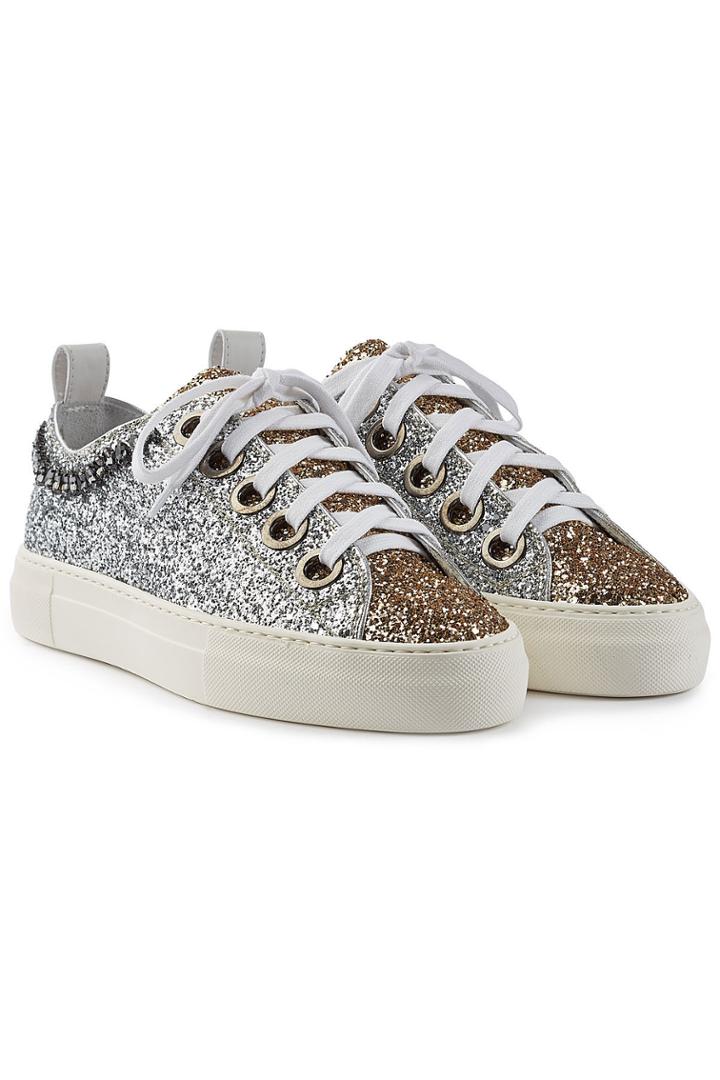 N°21 N°21 Gymnic Glitter Sneakers With Embellishment