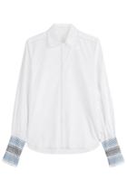 See By Chloé See By Chloé Cotton Shirt With Smocked Cuffs - White