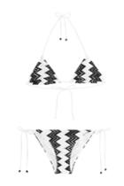Missoni Mare Missoni Mare Chevron Knit Triangle Bikini - Black