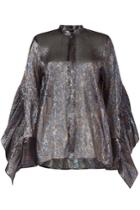 Petar Petrov Petar Petrov Evan Silk Bouse With Metallic Thread