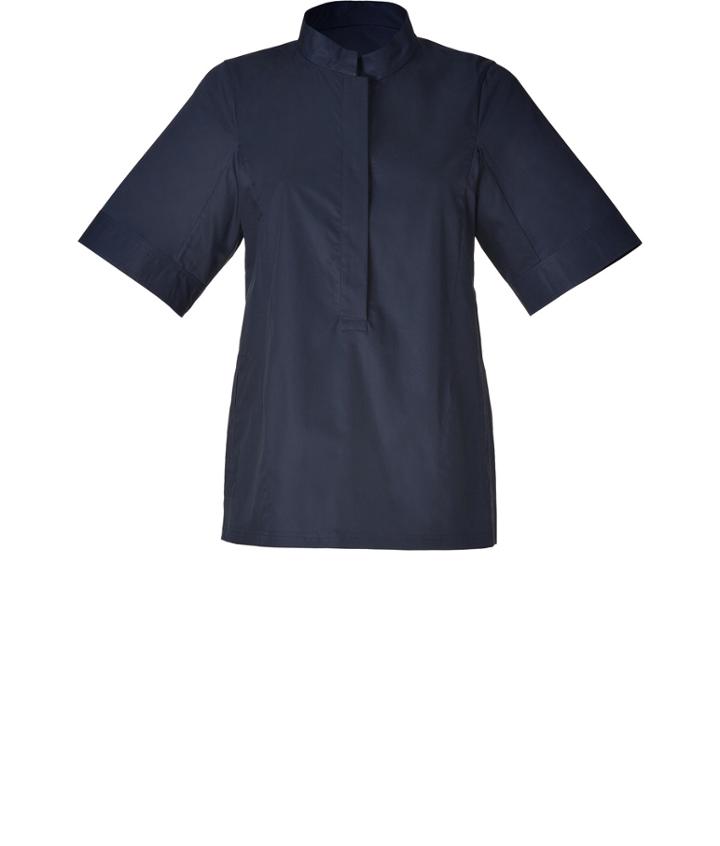 Jil Sander Navy A-line Cotton Top