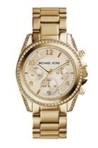 Michael Kors Michael Kors Blair Gold-tone Stainless Steel Chronograph Watch