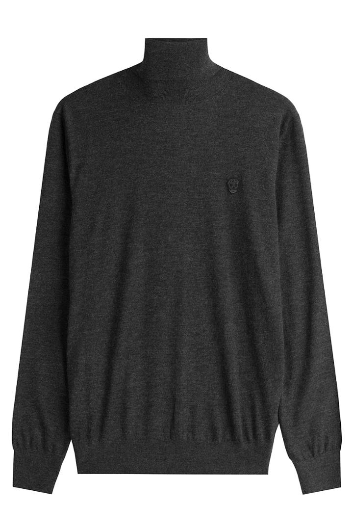Alexander Mcqueen Alexander Mcqueen Cashmere Turtleneck - Grey
