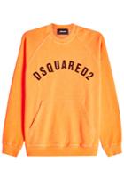 Dsquared2 Dsquared2 Printed Cotton Hoody - Orange