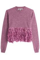 Mcq Alexander Mcqueen Mcq Alexander Mcqueen Wool Pullover With Fringe - Red
