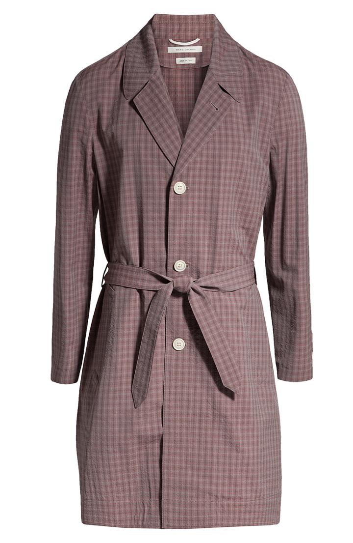 Marc Jacobs Checked Wool Trench Coat