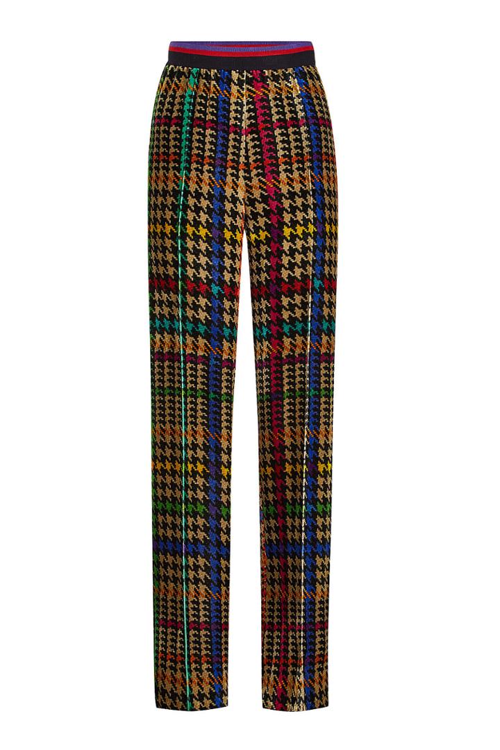 Etro Etro Plaid Pants With Silk